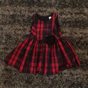 Cherokee Black and Red Dress 12 months